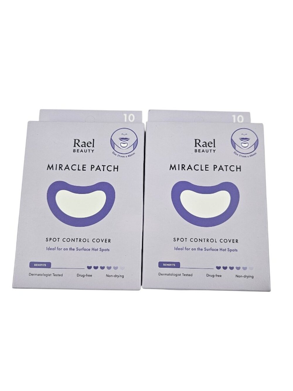 Rael Beauty Miracle Patch Spot Control Cover 2 Boxes 20 Patches Total NIB